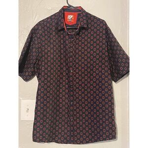 ID One Men's Short Sleeve Button Up Size XL